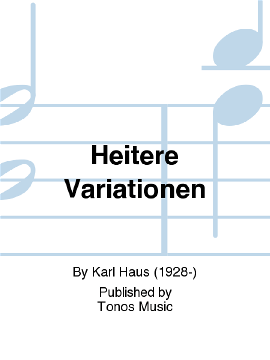 Heitere Variationen Set of Parts scores gallery preview page 1