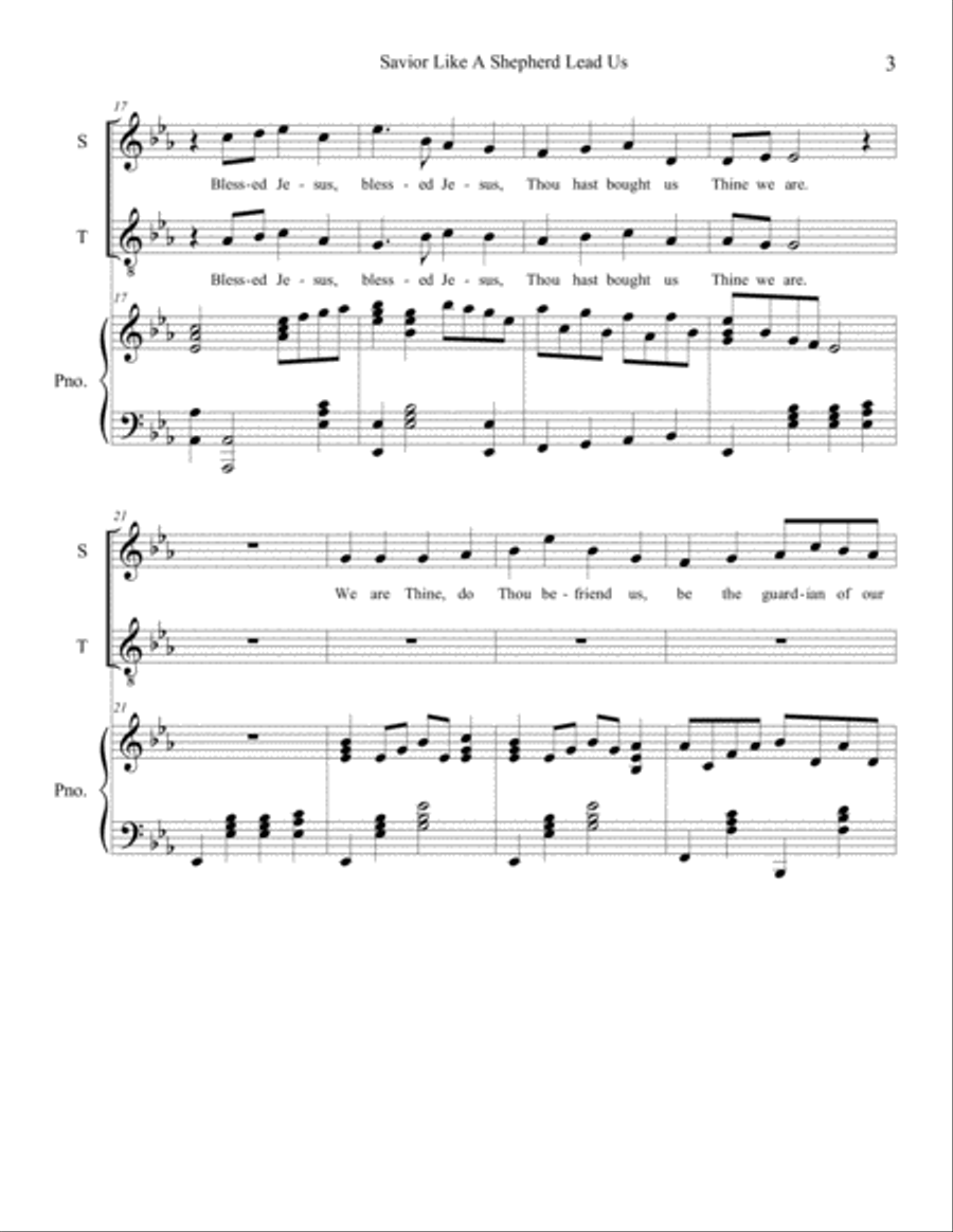 Savior, Like A Shepherd Lead Us SA scores gallery preview page 3