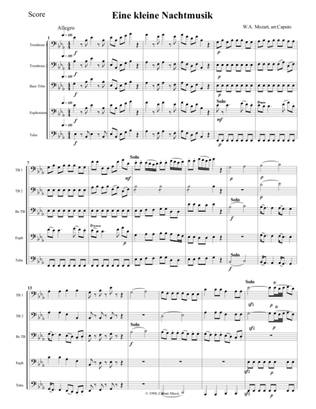 Low Brass-Eine kleine Nachtmusik-Score