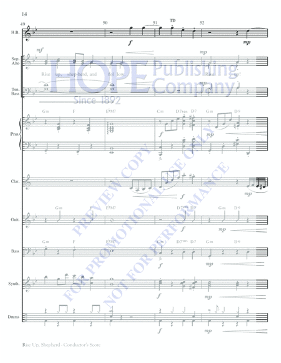 Rise Up, Shepherd Rise Up, Shepherd Choir scores gallery preview page 14