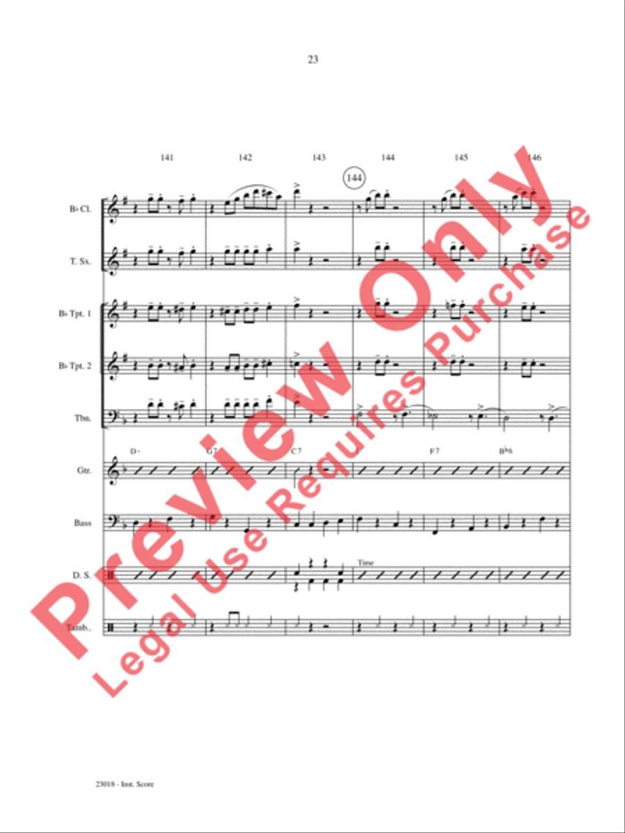 Swing Low, Sing Low Choir scores gallery preview page 24