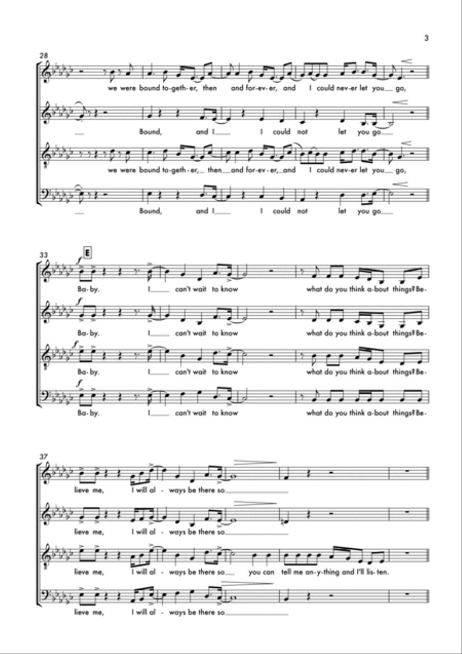Think About Things Think About Things 4-Part scores gallery preview page 3