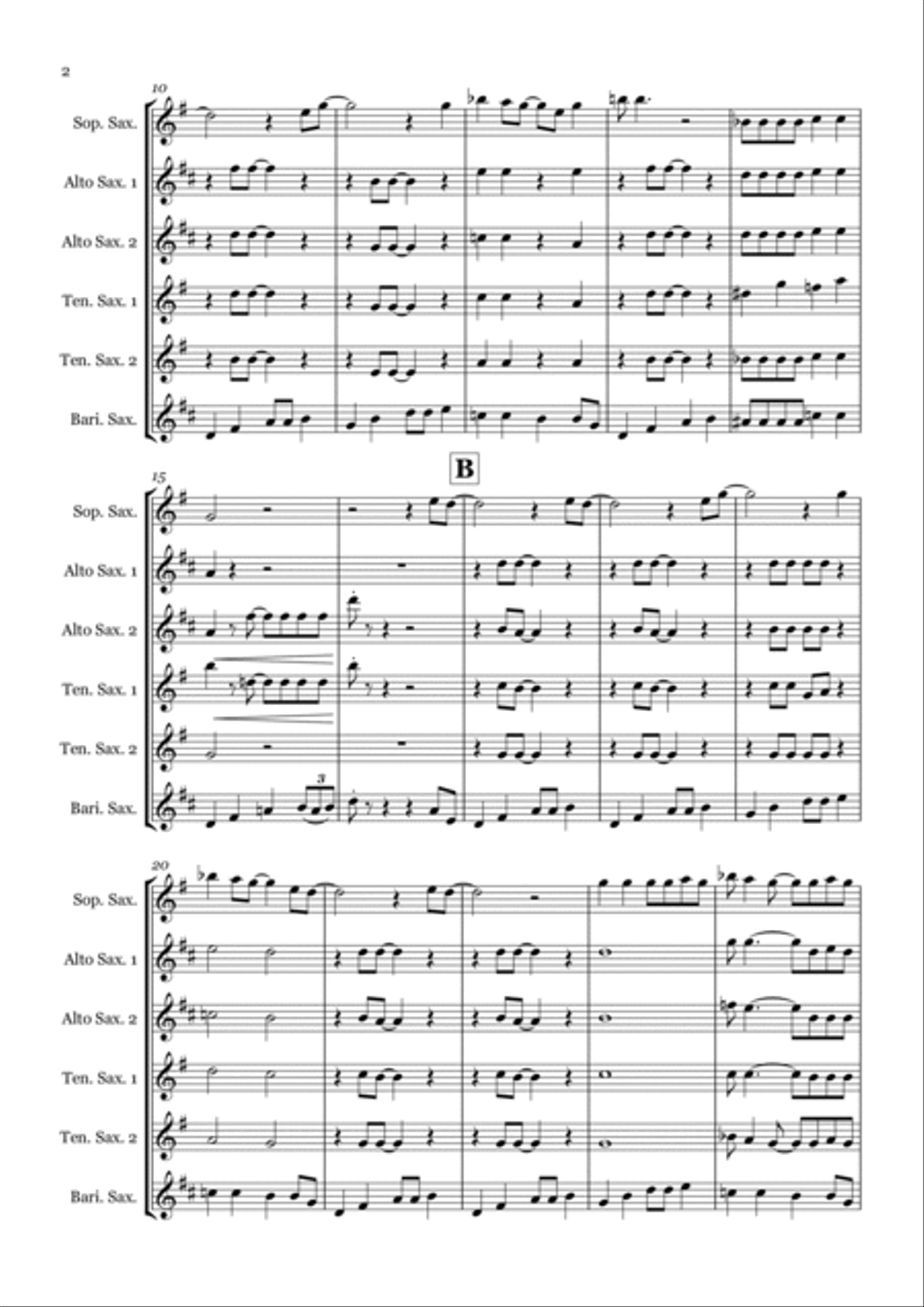 Crazy Little Thing Called Love Woodwind Ensemble scores gallery preview page 2