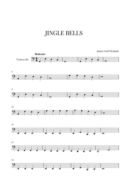 Jingle Bells for Cello image number null