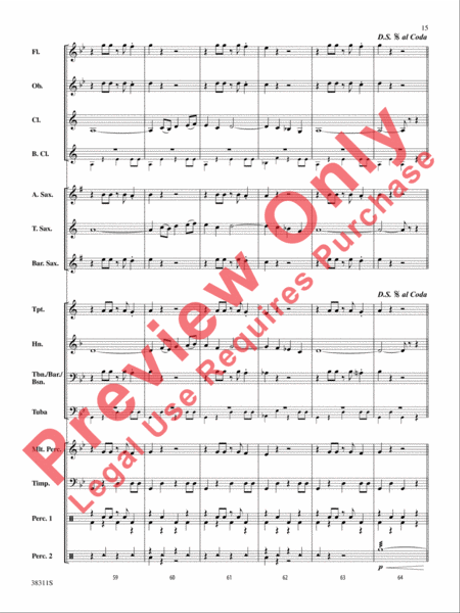 Winds of the Orient Concert Band scores gallery preview page 15