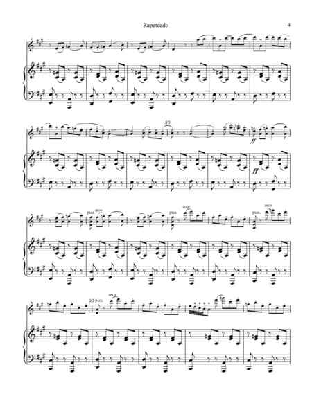 Zapateado Op. 23 No. 6 for violin and piano.