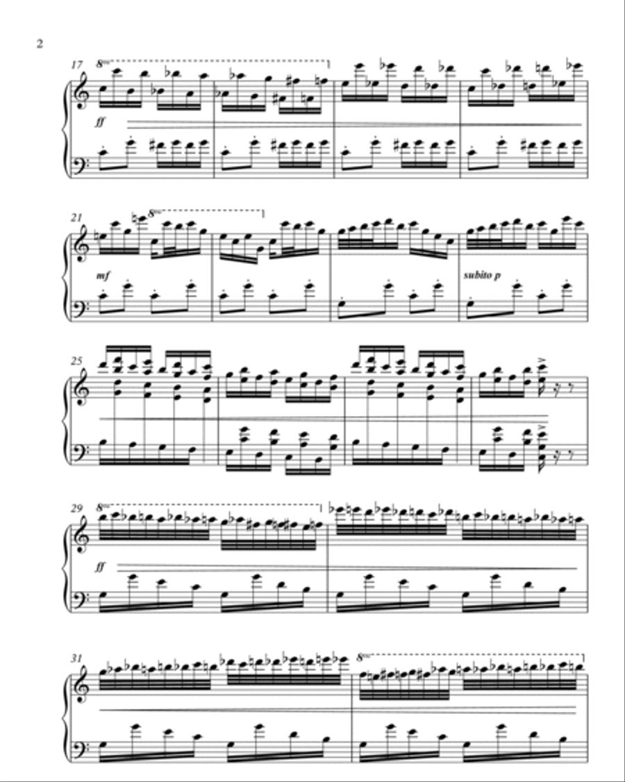 3. Izeze the Flea Piano Solo scores gallery preview page 2