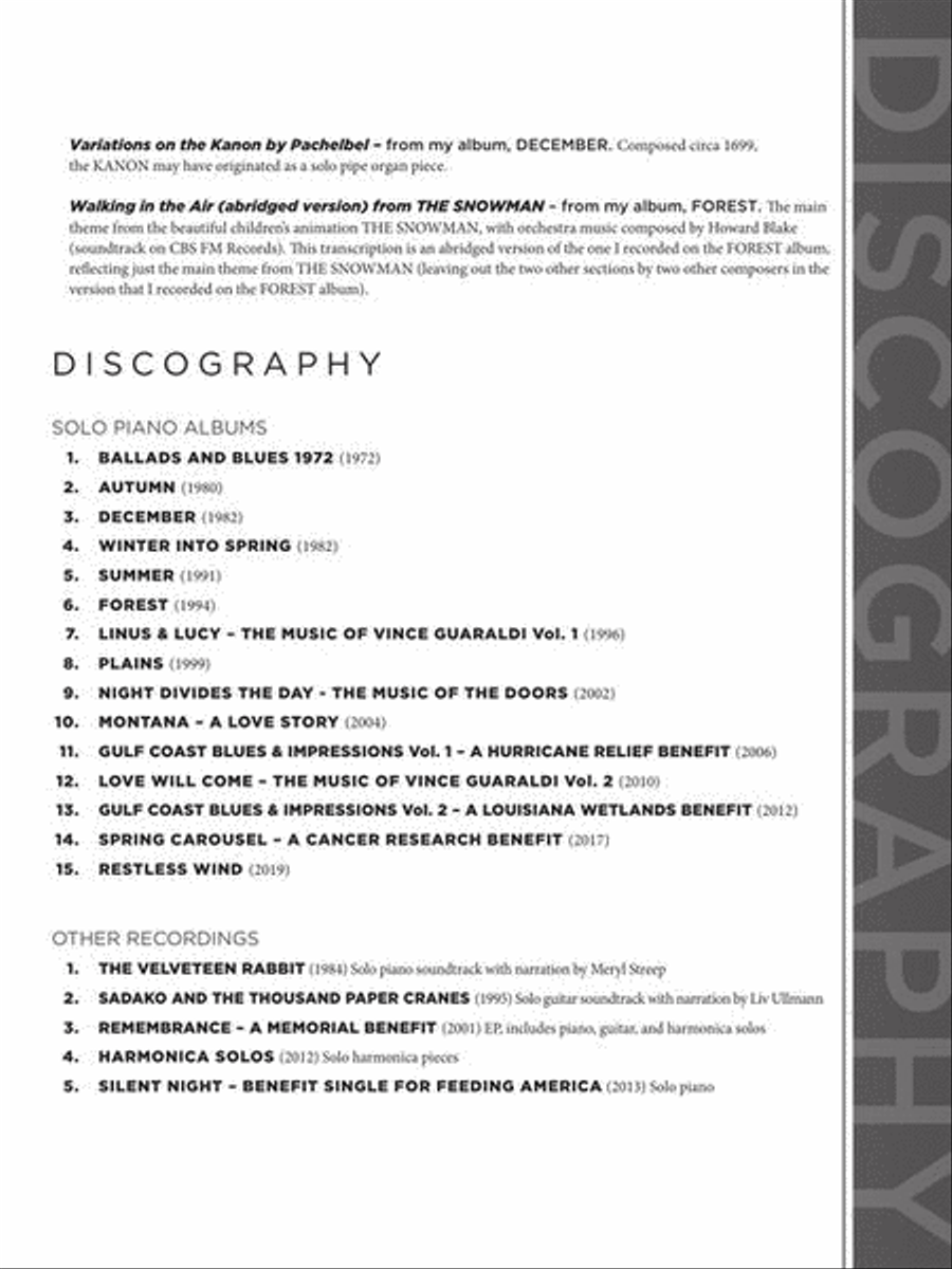 George Winston – Easy Piano Sheet Music Collection Easy Piano scores gallery preview page 8