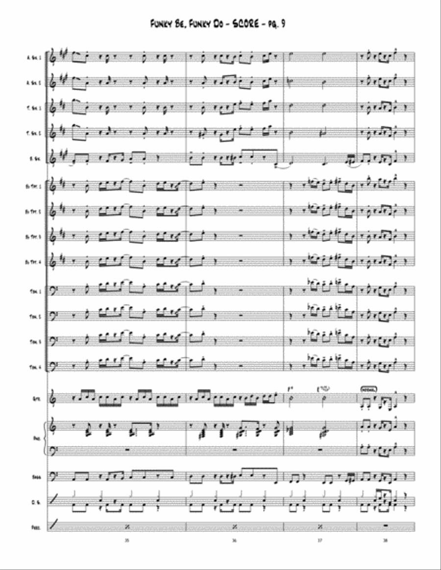 Funky Be, Funky Do Jazz Ensemble scores gallery preview page 10