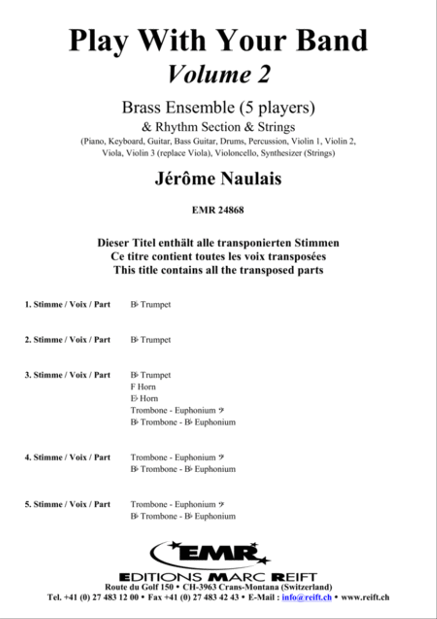Play With Your Band Volume 2 Brass Ensemble scores gallery preview page 3