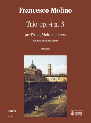Book cover for Trio Op. 4 No. 3 for Flute, Viola and Guitar