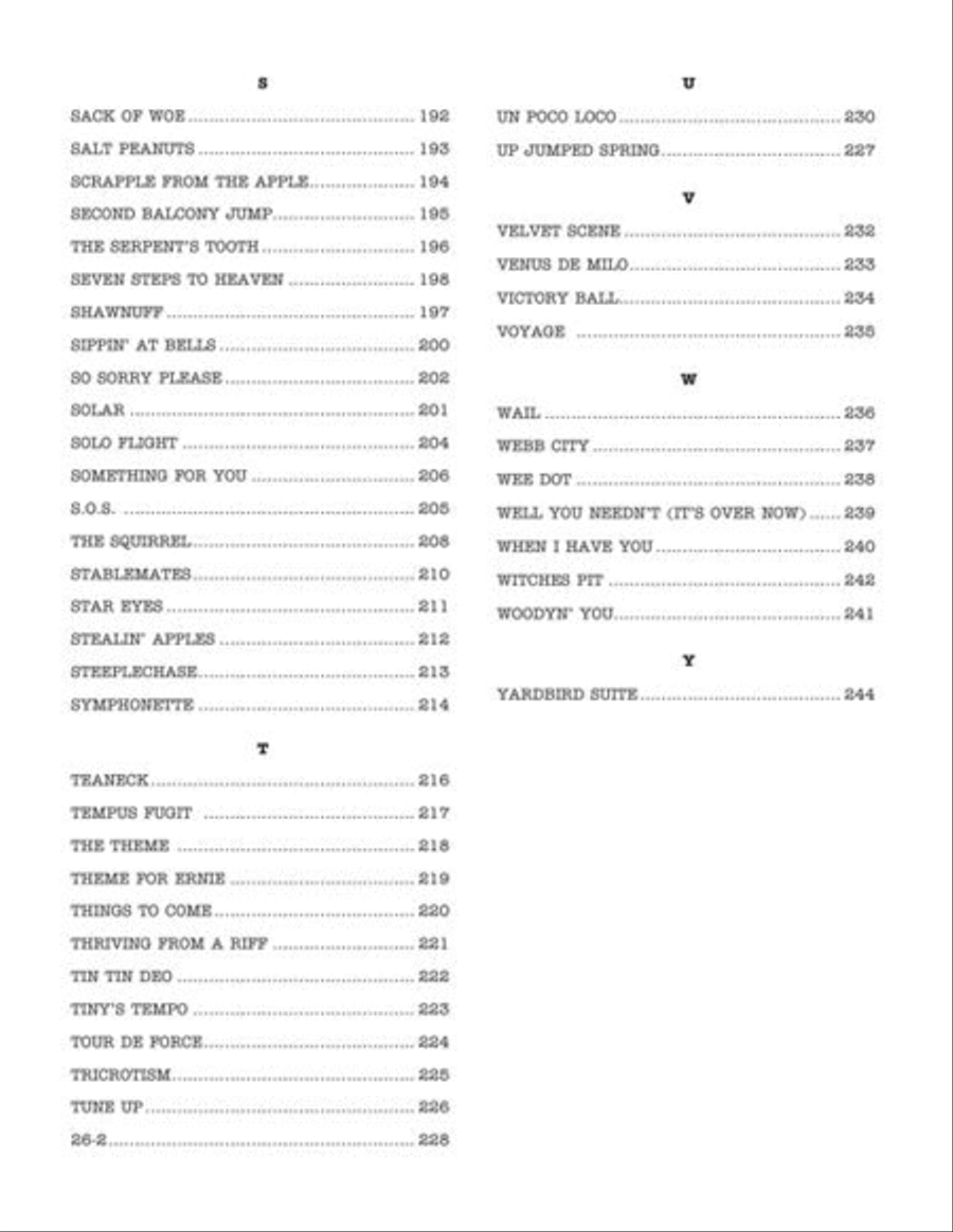 The Real Bebop Book E-Flat Instrument scores gallery preview page 7