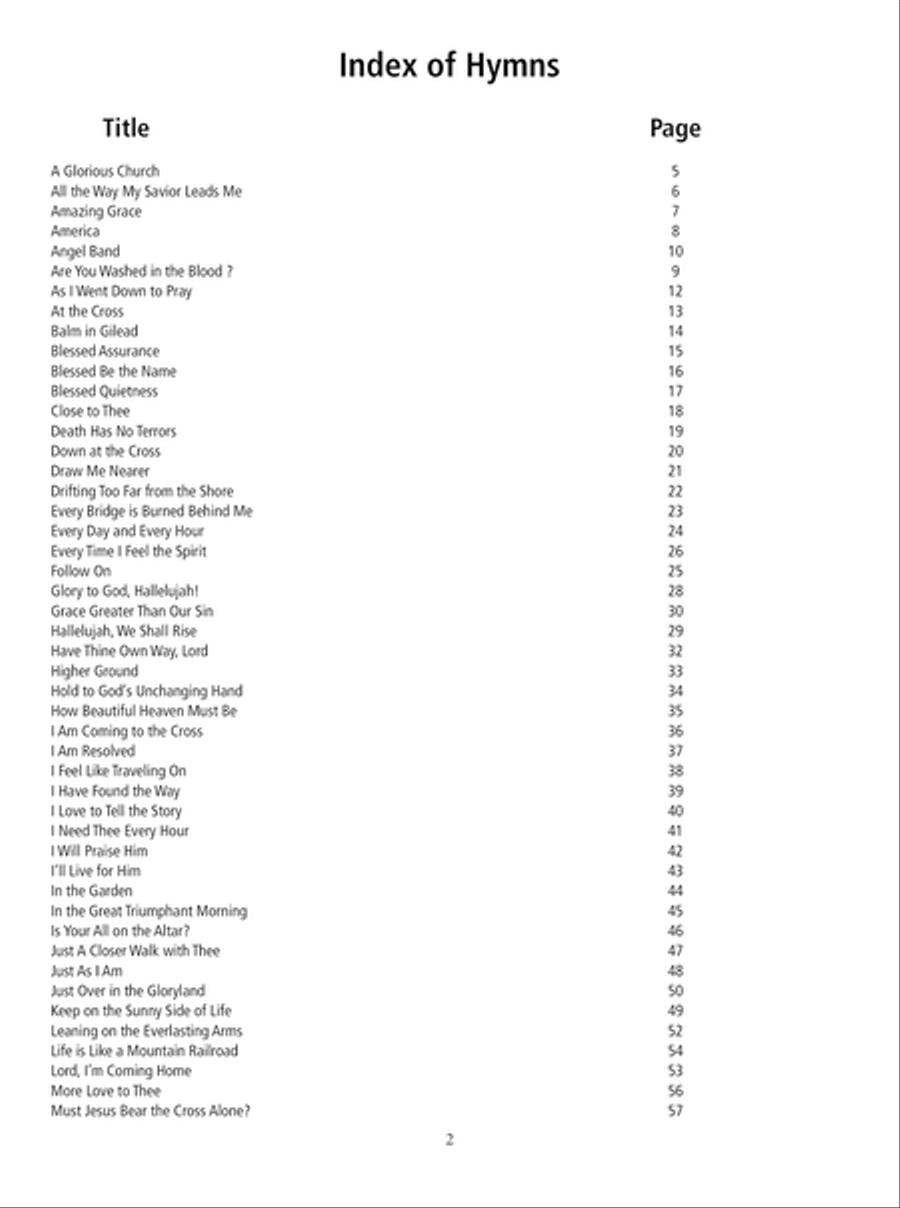 100 Gospel Songs and Hymns for Trumpet and Guitar Trumpet scores gallery preview page 3