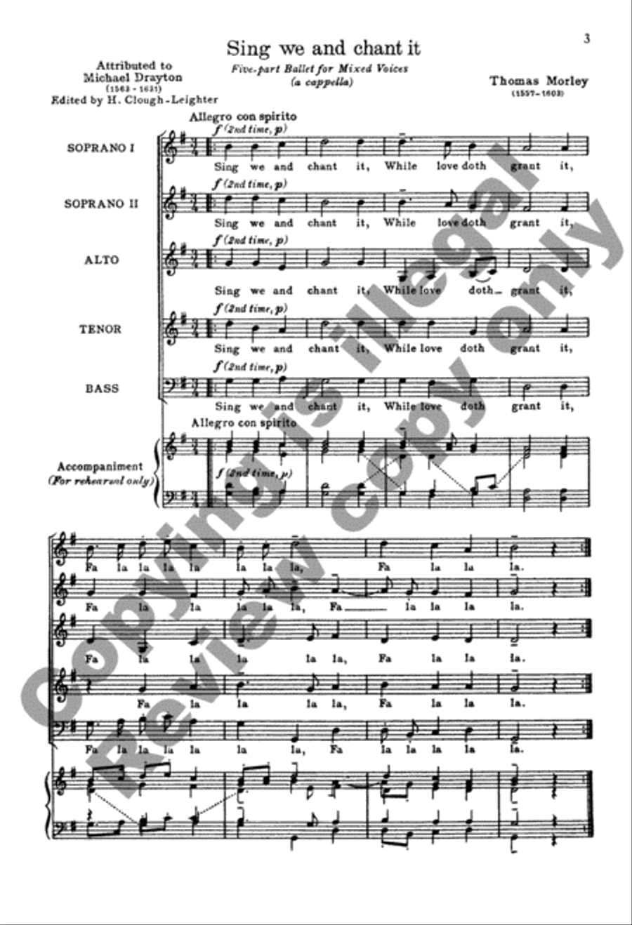 The A Cappella Singer (Choral Score) A Cappella scores gallery preview page 3