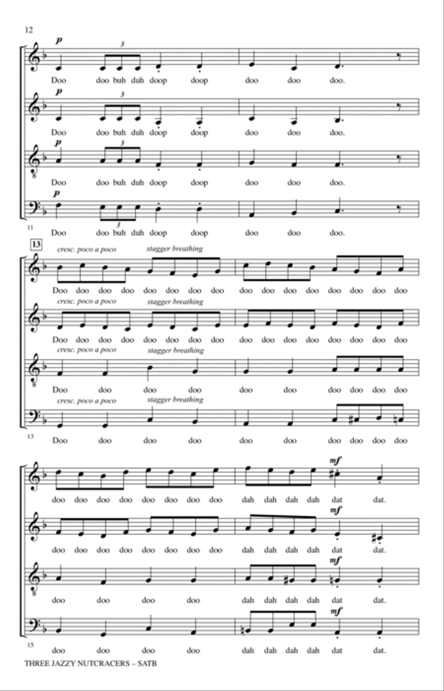 Three Jazzy Nutcrackers Three Jazzy Nutcrackers 4-Part scores gallery preview page 11