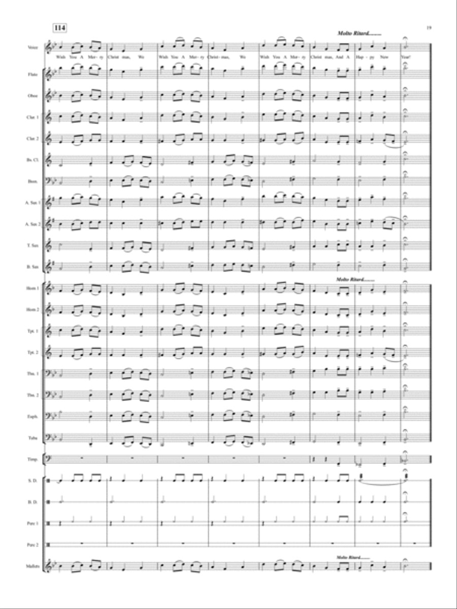 Sing Along With Santa! Concert Band scores gallery preview page 18