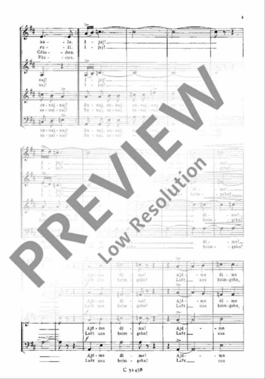 Sechs serbische Volkslieder 4-Part scores gallery preview page 5