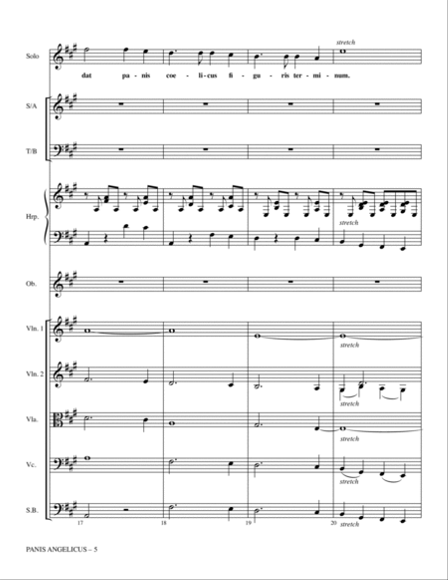 Panis Angelicus - Full Score Choir scores gallery preview page 5