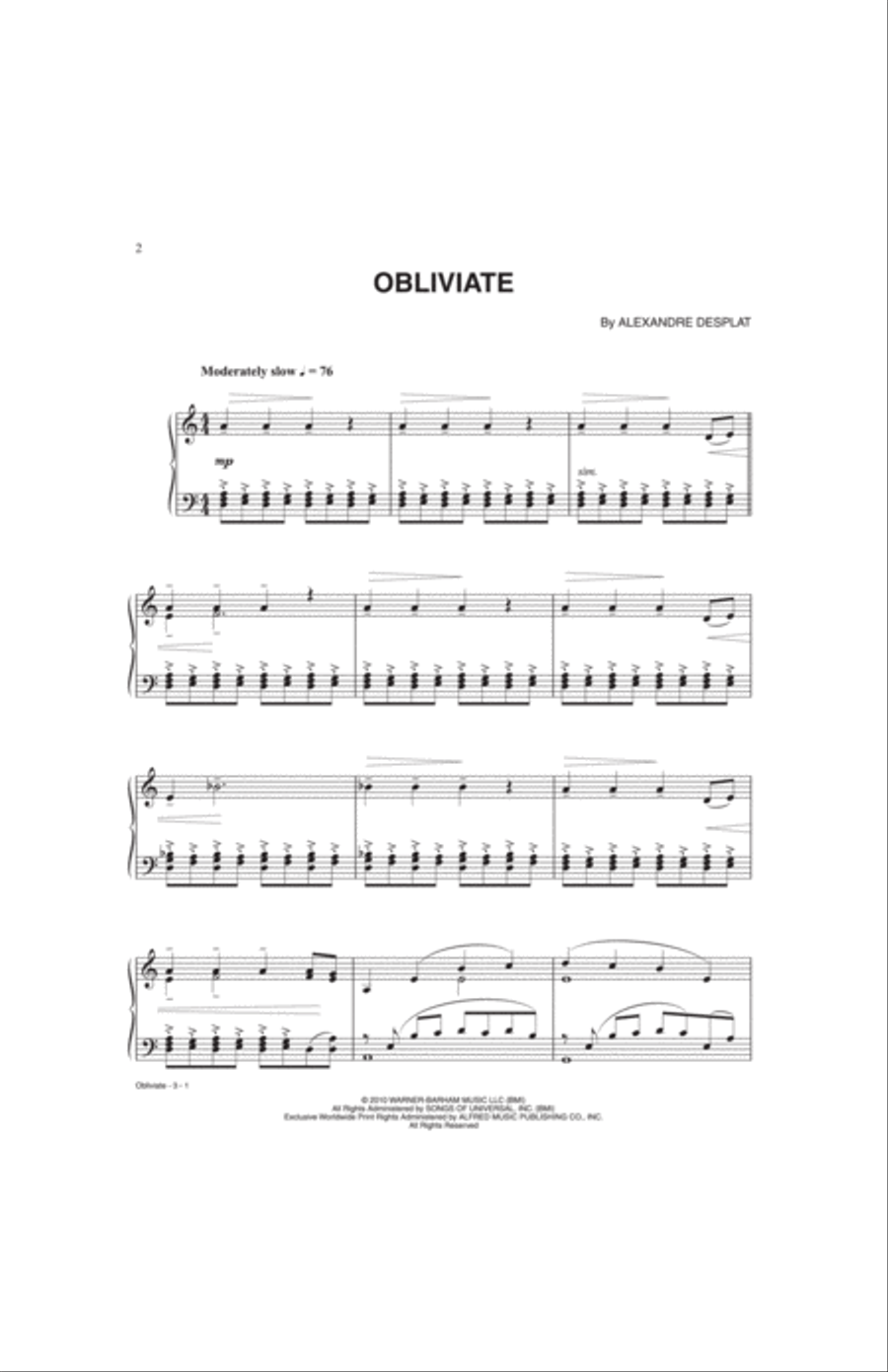 Obliviate (from Harry Potter and the Deathly Hallows, Part 1) Small Ensemble scores gallery preview page 2
