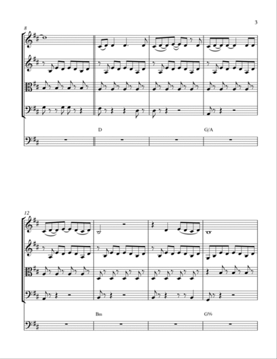 Love Story String Quintet scores gallery preview page 5