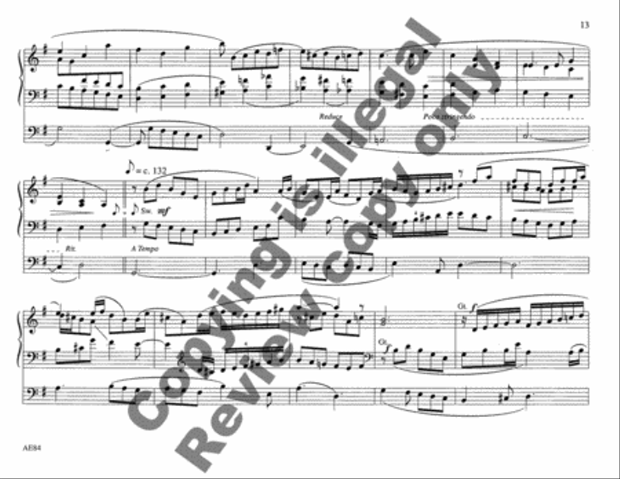 Choraleworks II Ten Chorale Preludes for Organ Organ Solo scores gallery preview page 10