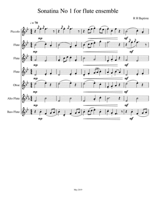 Sonatina for Flute Ensemble