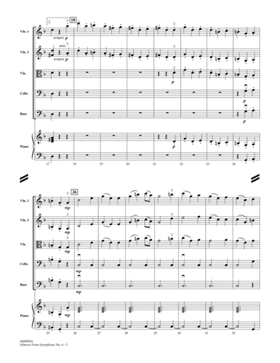 Scherzo (from Symphony No. 6) - Full Score