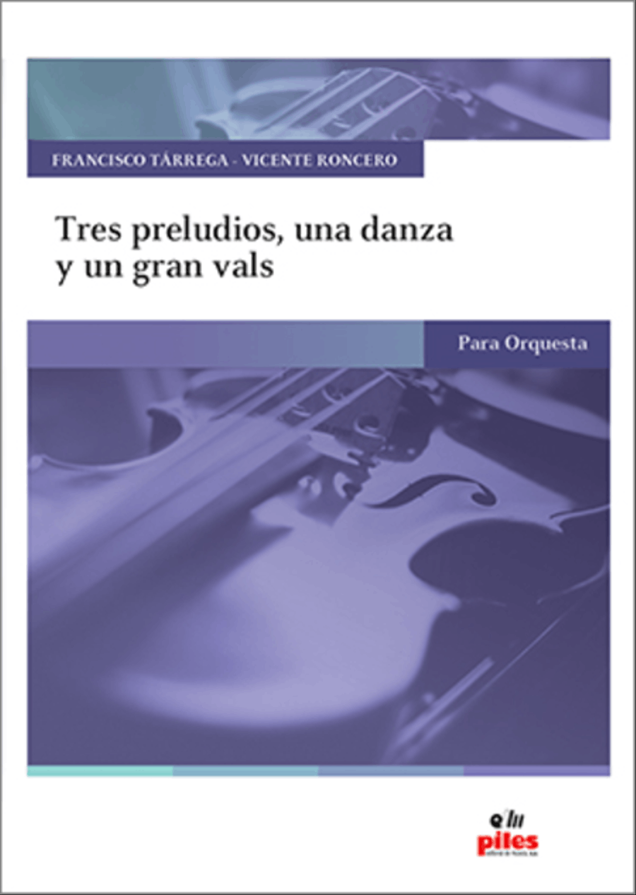 Tres Preludios, una Danza y un Gran Vals Full Orchestra scores gallery preview page 1
