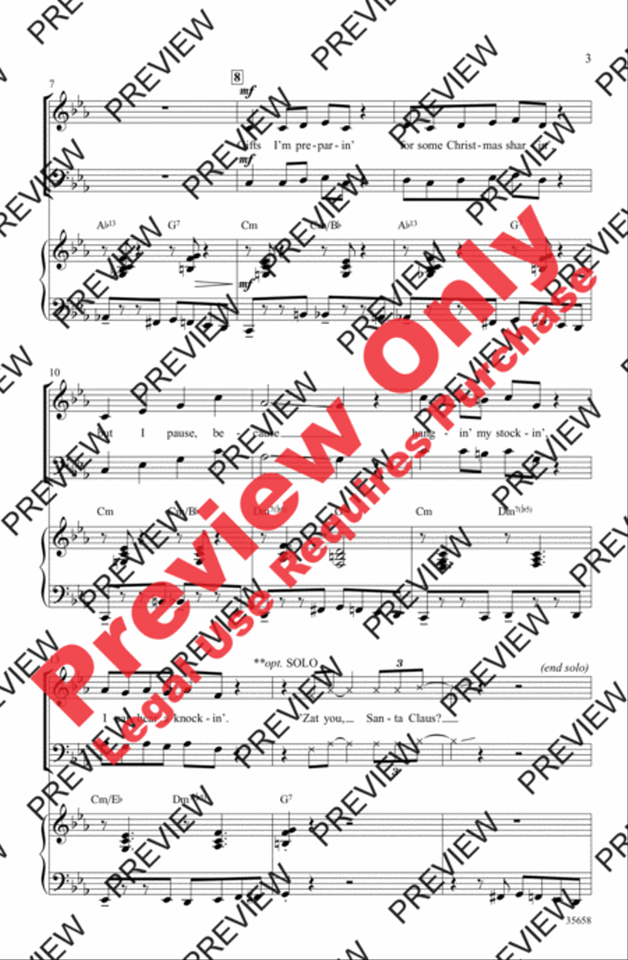 'Zat You, Santa Claus? 'Zat You, Santa Claus? 4-Part scores gallery preview page 3