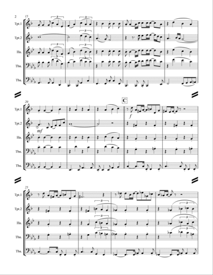 We've Only Just Begun Brass Ensemble scores gallery preview page 3