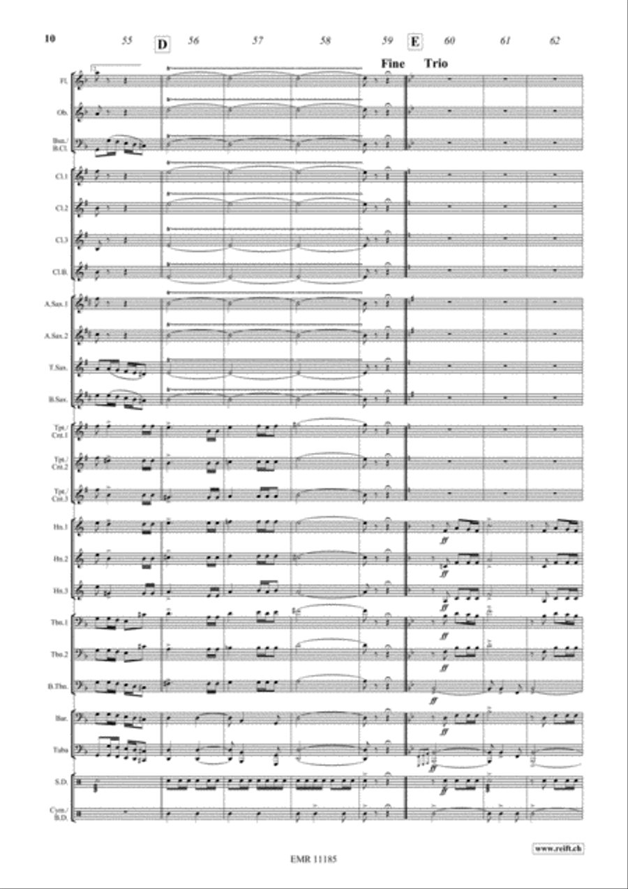 Liberte En Fete Concert Band scores gallery preview page 11