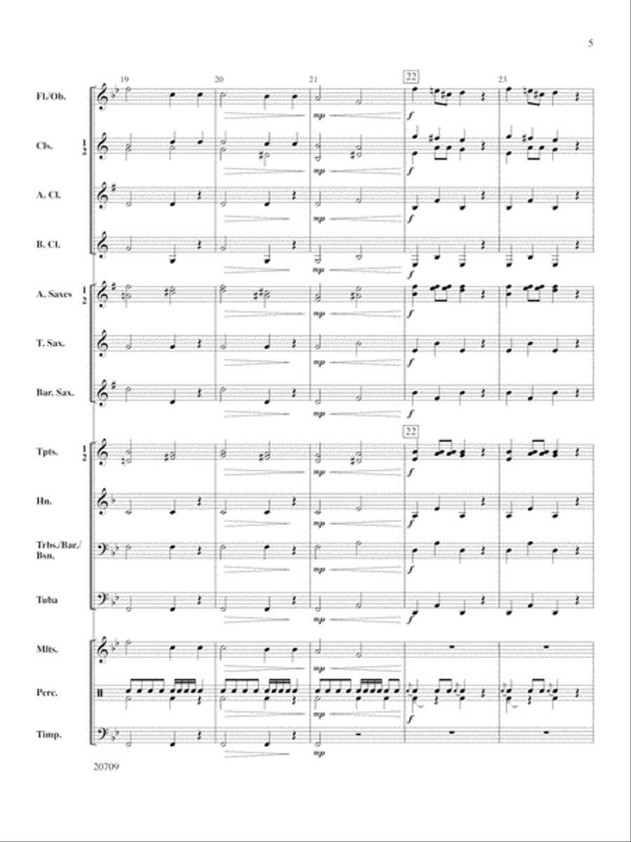 Academic Festival Overture: Score Concert Band scores gallery preview page 5