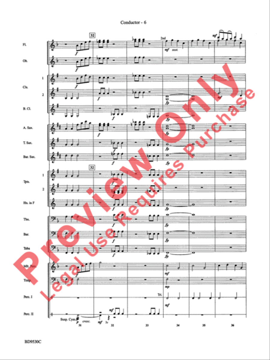 Shaker Variants Concert Band scores gallery preview page 9