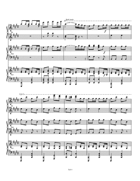 William Tell Overture Piano Trio (1 Piano 6 Hands)
