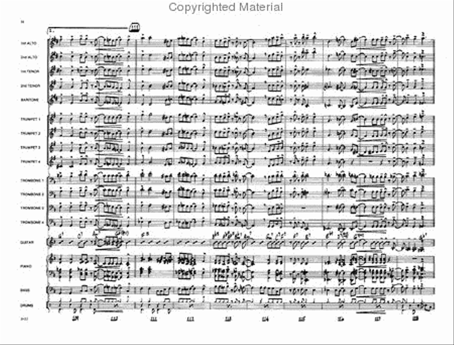 Chops, Don't Fail Me Now Jazz Ensemble scores gallery preview page 15