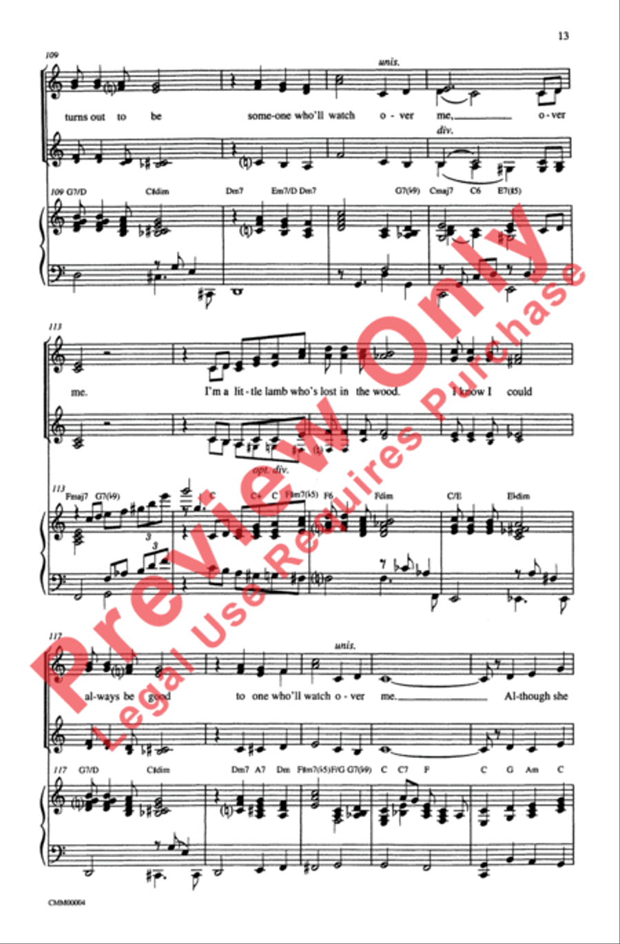 George Gershwin Medley George Gershwin Medley SSA scores gallery preview page 13