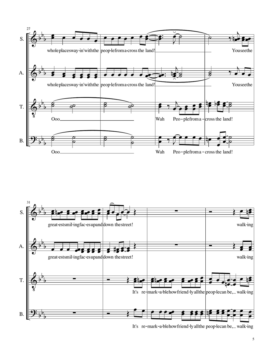 Main Street, U.s.a. Main Street, U.s.a. 4-Part scores gallery preview page 5