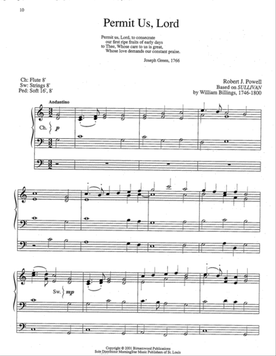 Early American Hymn Tunes Organ scores gallery preview page 4