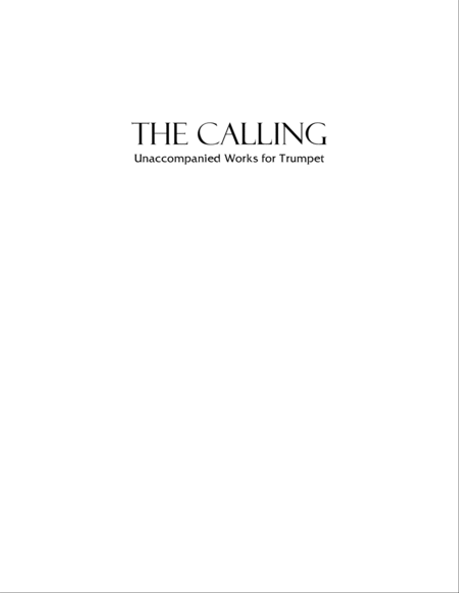 The Calling for Solo Trumpet by Eddie Lewis Trumpet Solo scores gallery preview page 2