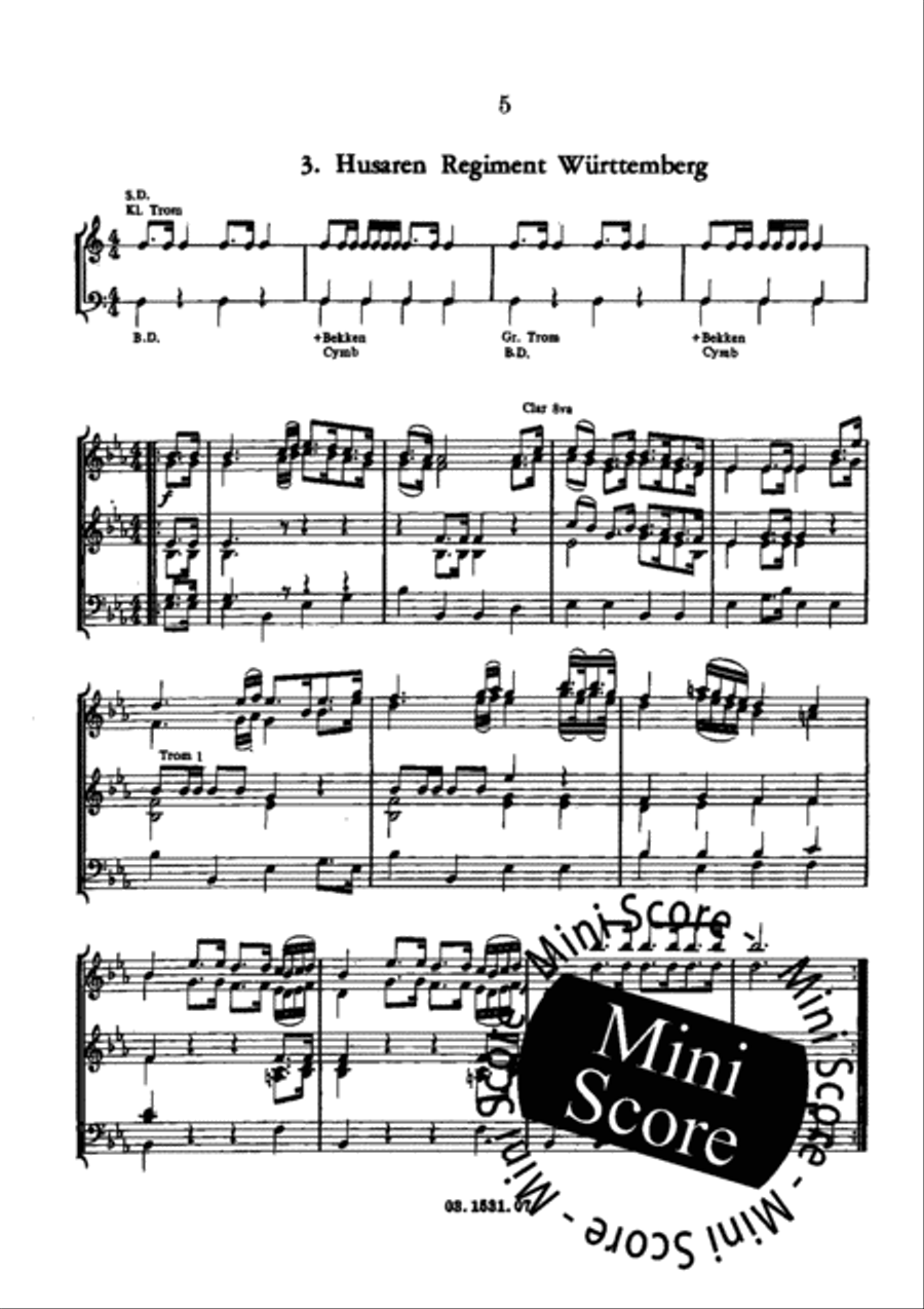 Drei Marsche Concert Band scores gallery preview page 7
