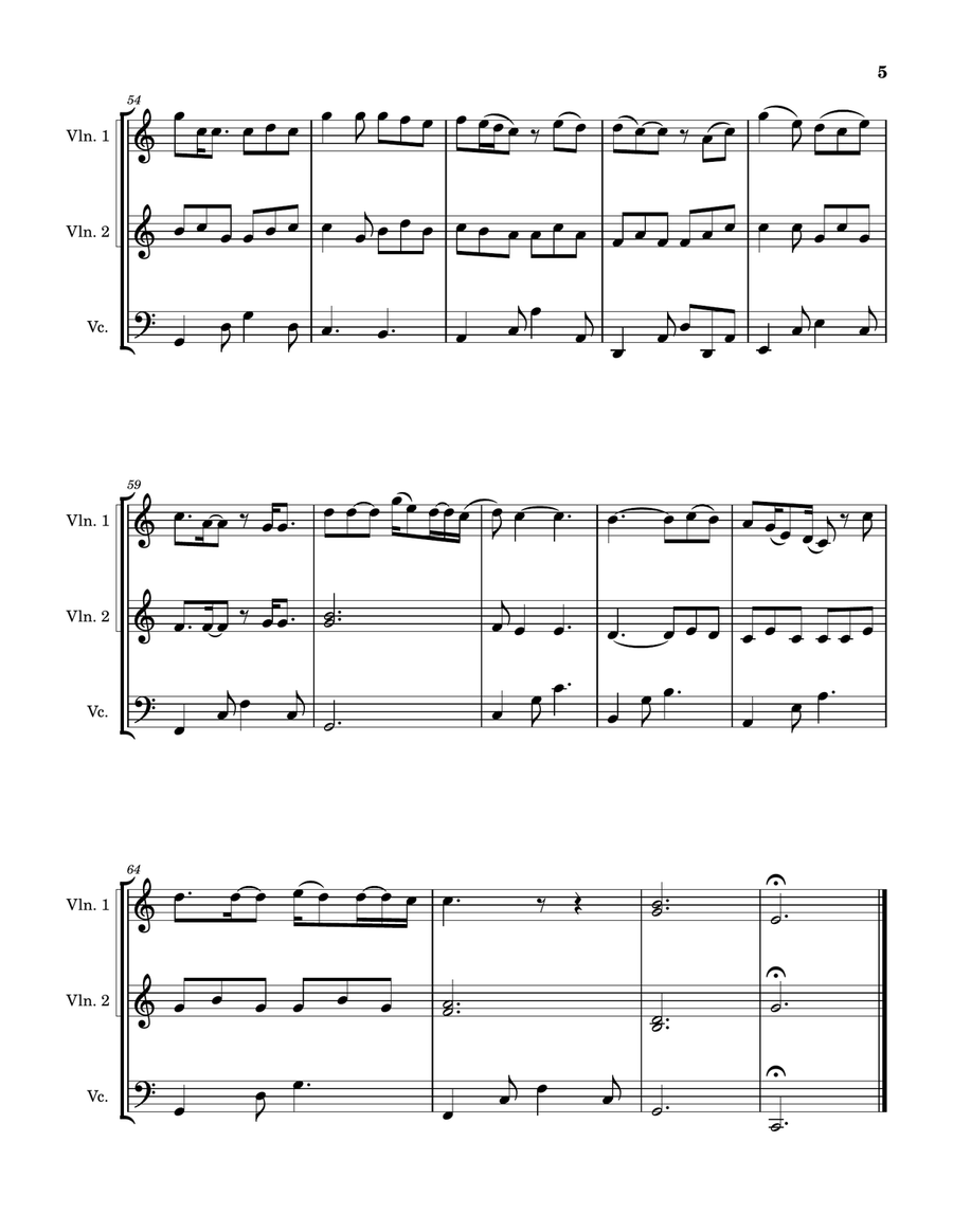 Beautiful Crazy String Trio scores gallery preview page 6