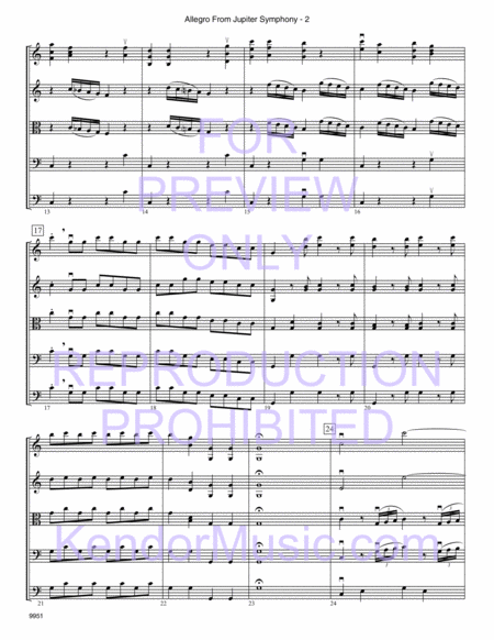 Allegro From Jupiter Symphony (Selected Themes From Symphony No. 41, K. 551, Mvt. 1)