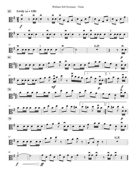 William Tell Overture - Viola Solo