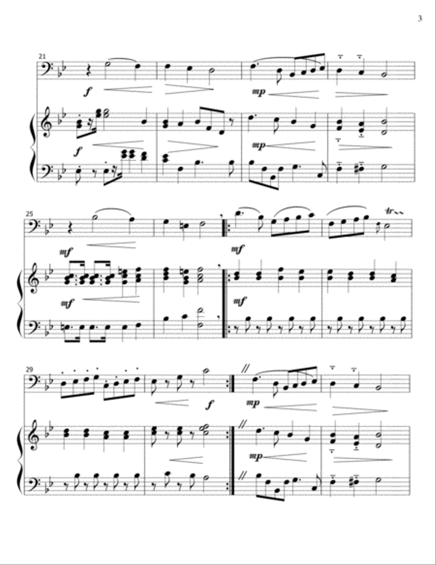 Roadside Inn - Schumann- Cello-Piano Piano scores gallery preview page 3