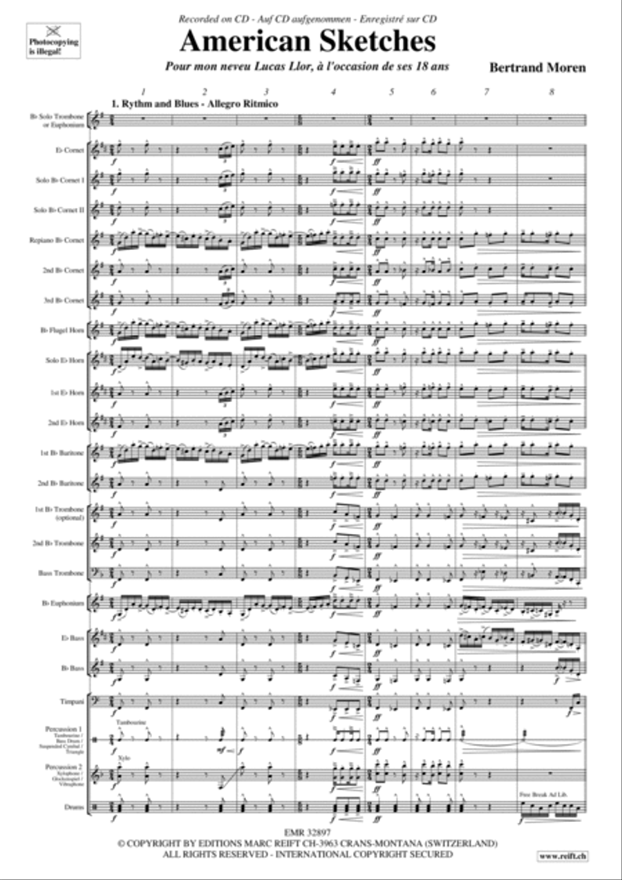 American Sketches Brass Band scores gallery preview page 4