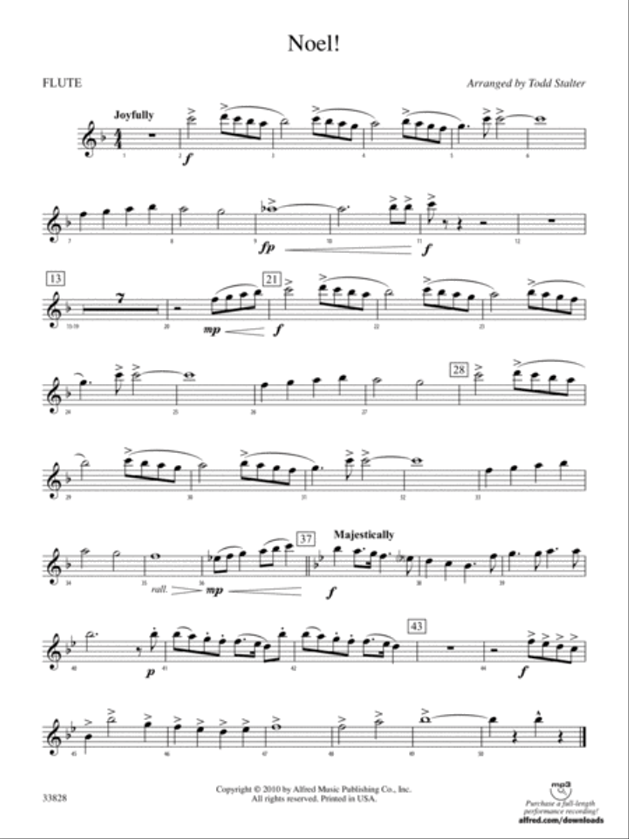 Noel!: Flute Concert Band scores gallery preview page 1