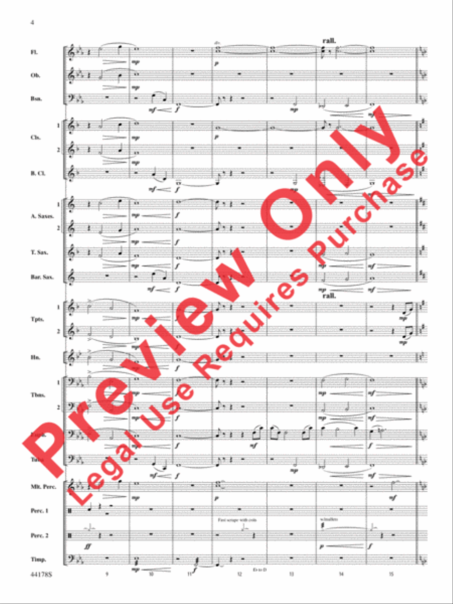 Intrepid Journey Concert Band scores gallery preview page 5