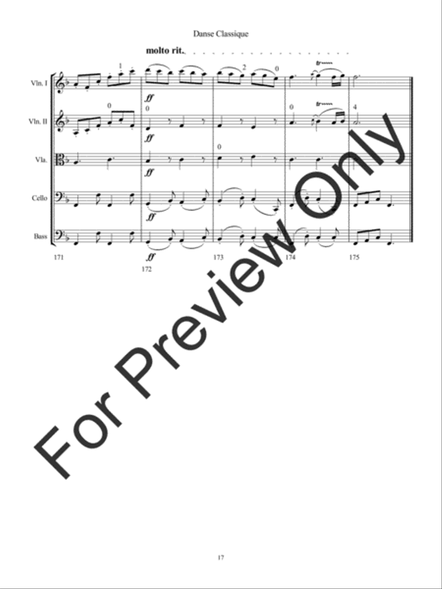 Danse Classique Danse Classique String Orchestra scores gallery preview page 20