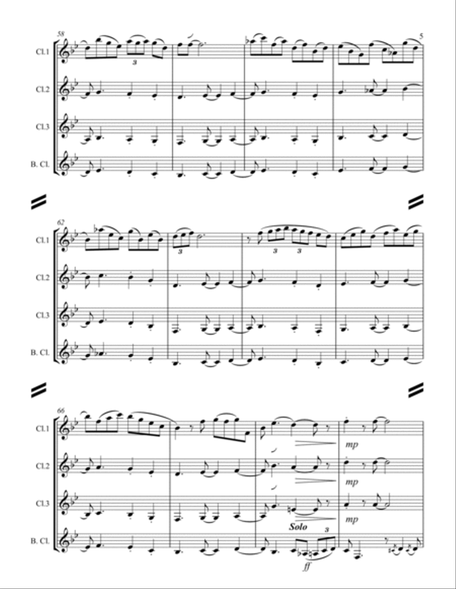 A String Of Pearls Woodwind Ensemble scores gallery preview page 6