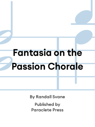 Book cover for Fantasia on the Passion Chorale